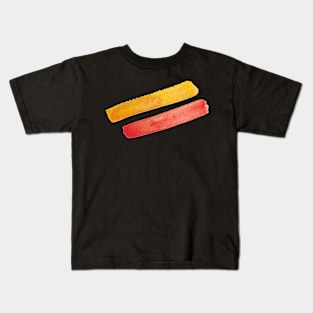 Aquarelle Stripes - Watercolor Minimal Kids T-Shirt